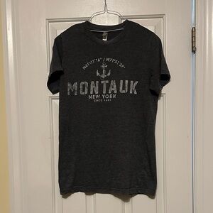 Montauk New York Graphic T-Shirt - Black
